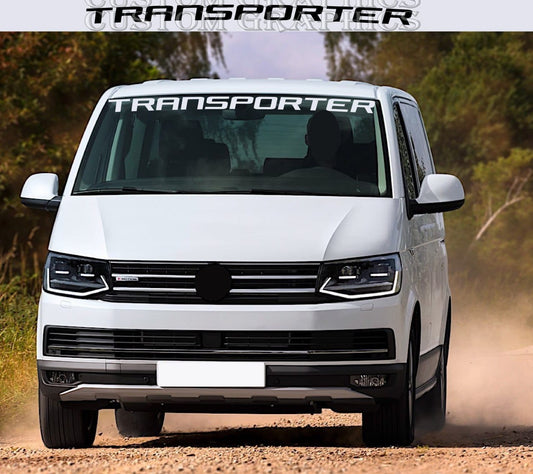 Premium Hood Window Vinyl Sticker Compatible with Vw Transporter