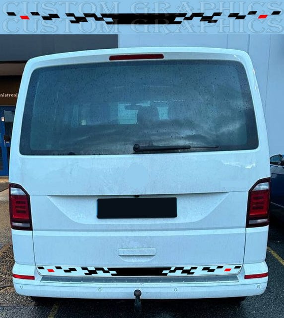 Autocollant en vinyle de qualité supérieure pour hayon compatible avec Vw Transporter