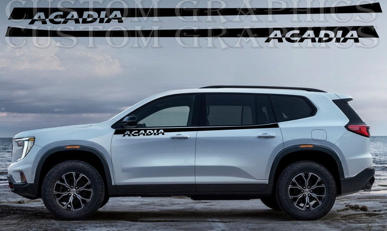 Autocollant haut de gamme compatible avec le design Up Line de GMC Acadia Denali