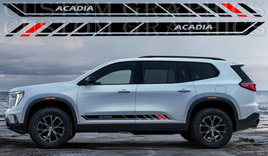 Autocollant haut de gamme compatible avec le nouveau design de style GMC Acadia Denali