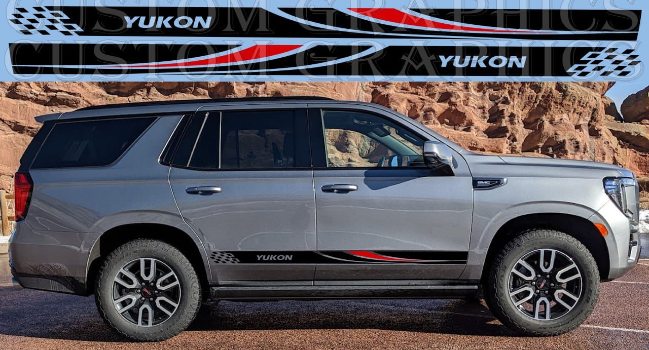 Autocollant haut de gamme compatible avec le nouveau design de style GMC Yukon Denali