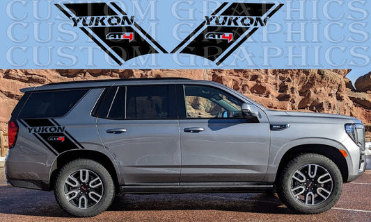 Autocollant Premium Compatible avec GMC Yukon Denali Nouveau design arrière