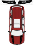 Autocollant de capot haut de gamme compatible avec le design du nom GMC Yukon Denali