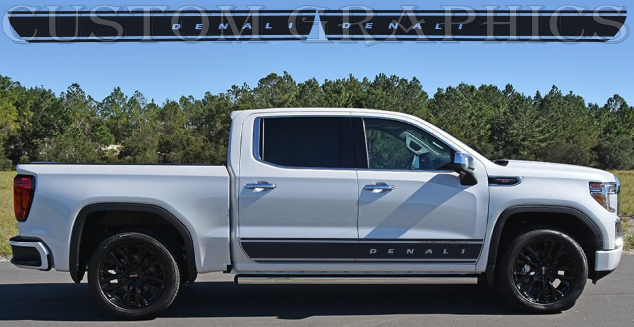 Autocollant en vinyle de qualité supérieure compatible avec le design New Line de GMC Sierra