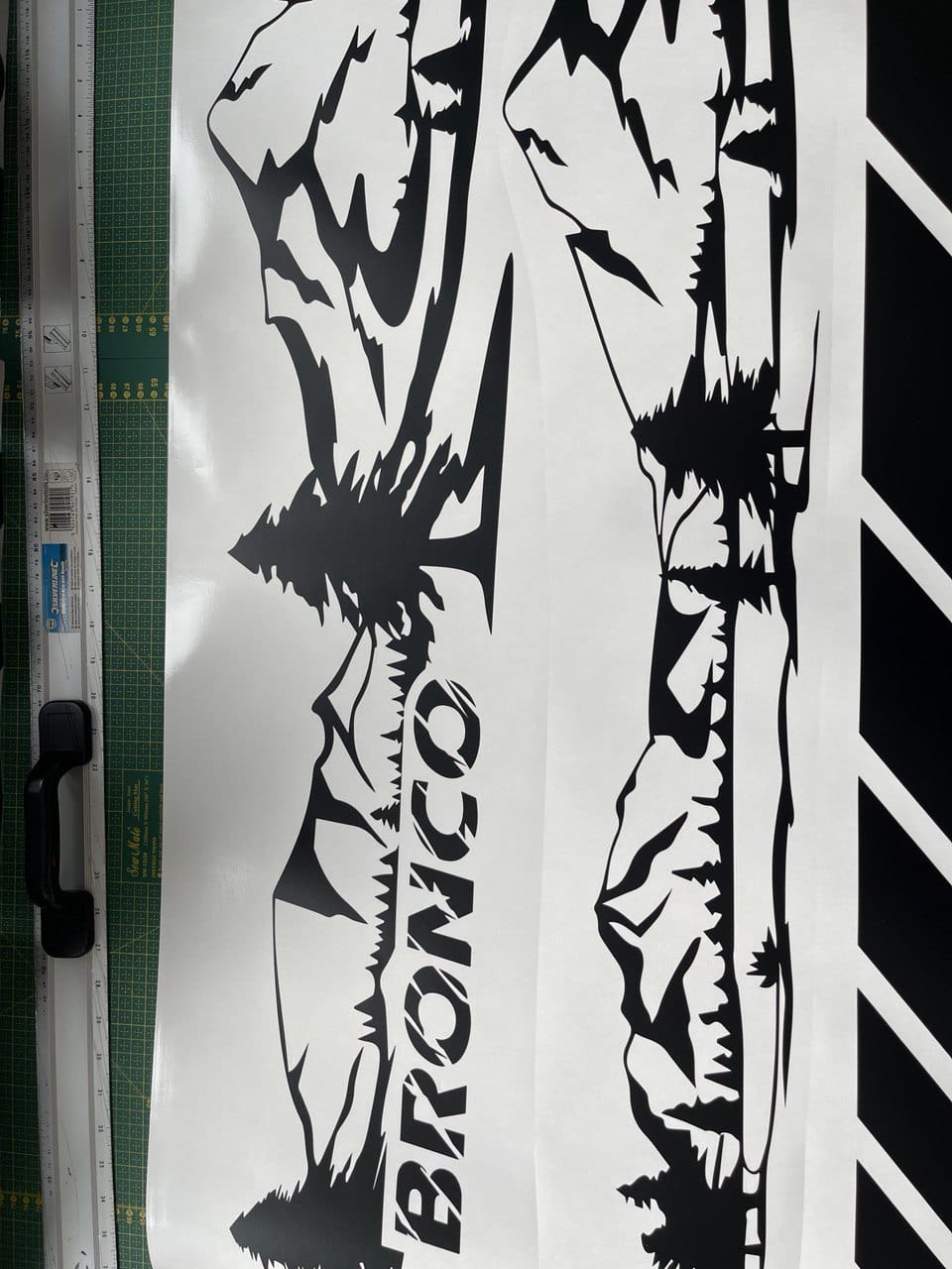 Premium Vinyl Stickers Compatible With Ford Bronco Sport Mountain Design BFF