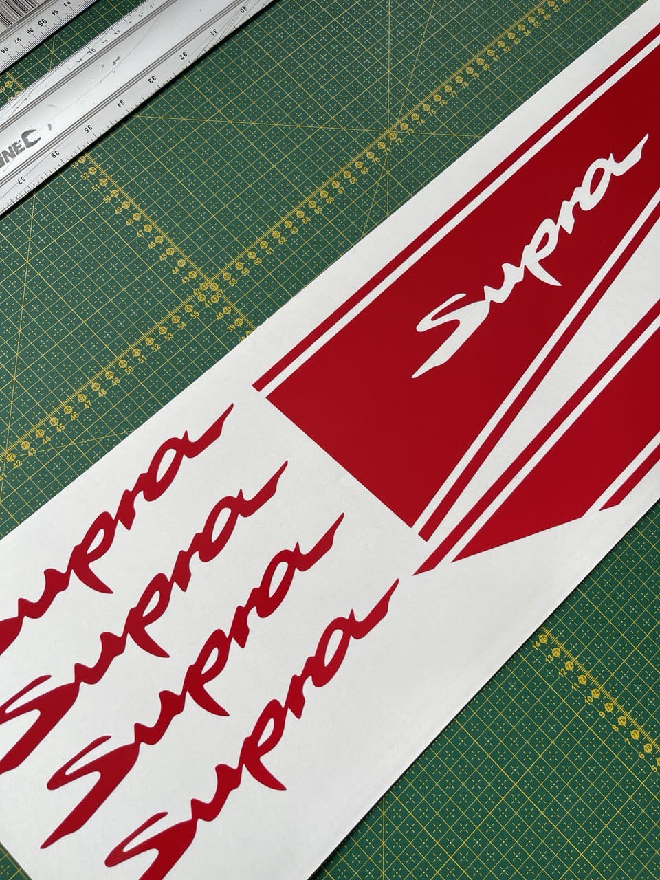 Premium Vinyl Sticker Compatible With Toyota Supra Classic Design Exclusive car decals Vehicle Enhancement Sticker Street Auto