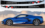 Premium Vinyl Sticker Compatible With Chevrolet Corvette C8 Stingray Honey Line Design