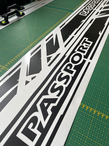 Decal Sticker Vinyl Side Racing Stripes Compatible With Honda Passport