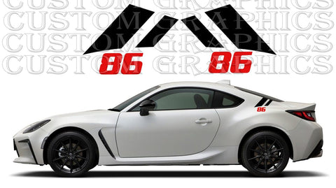 Premium Vinyl Sticker Compatible With Toyota GR 86 New Rear Line Design