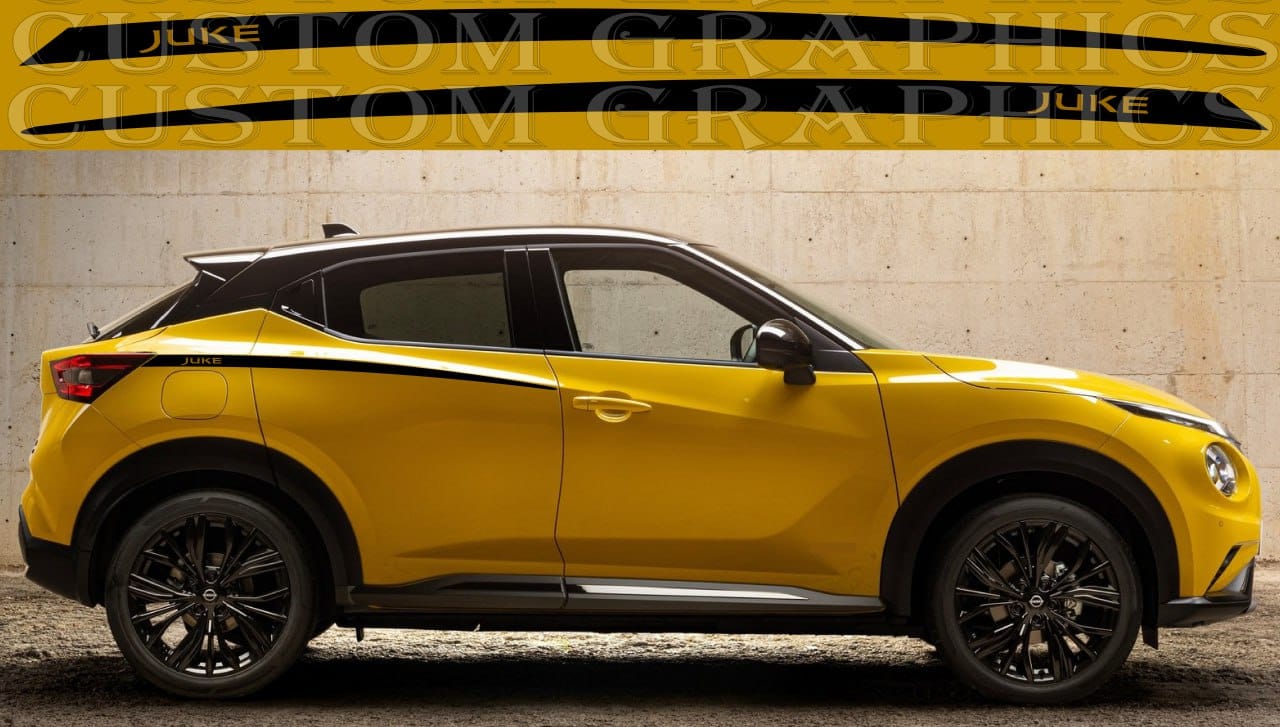 Autocollants en vinyle de qualité supérieure compatibles avec le design de la meilleure ligne Nissan Juke 