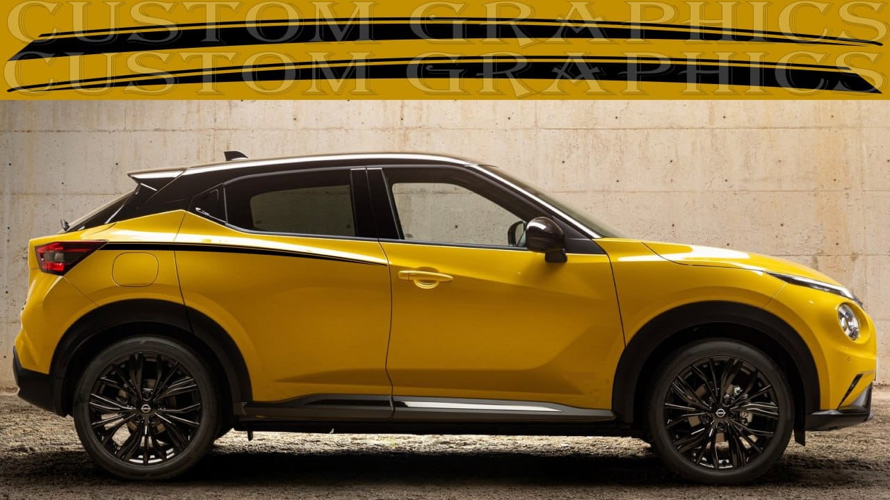 Autocollants en vinyle de qualité supérieure compatibles avec le design de l'homme arrière du Nissan Juke 