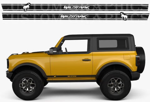 Wildtrack Design Stickers Decals Vinyl Graphics Compatible With Ford Bronco