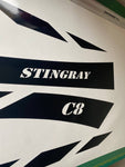 4x Line Design Graphics Compatible With Chevrolet Corvette C8 Stingray
