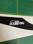 Premium Vinyl Sticker Compatible With Toyota GR 86 Unique Line Design