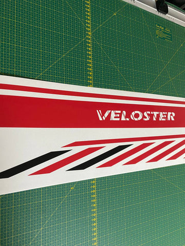 Stripes Compatible with Hyundai Veloster New Unique Design Decal Sticker