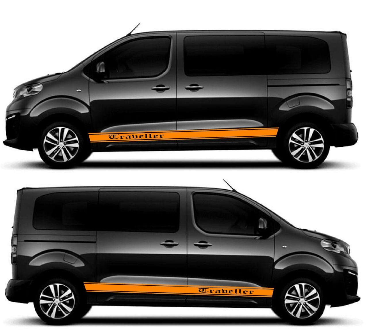 Premium Vinyl Stickers Compatible with Peugeot Traveller Personalized Design