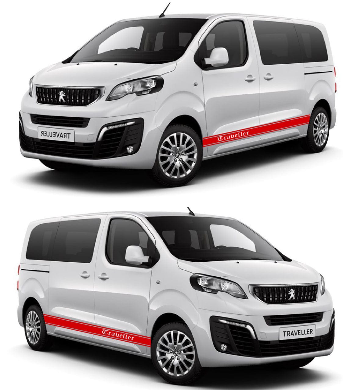 Premium Vinyl Stickers Compatible with Peugeot Traveller Personalized Design