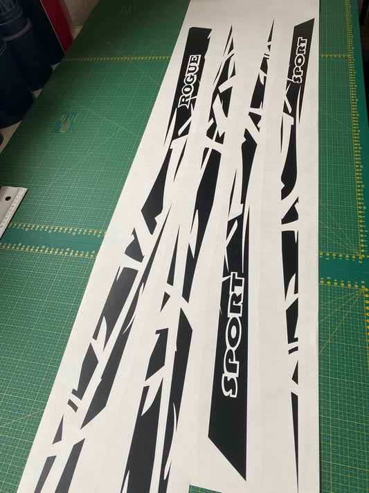 Stripes Decal Vinyl Graphic Compatible with Nissan Rogue