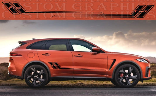 Autocollant Premium Compatible Avec Jaguar F Pace SVR Design Unique