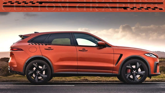 Autocollant Premium compatible avec le nouveau design Up Line de Jaguar F Pace SVR