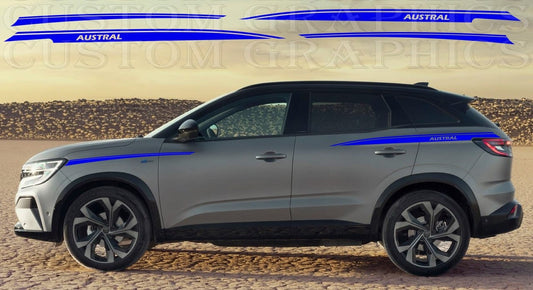 Premium Sticker Compatible With Renault Austral Sport 4x Line Design BFF Best Friends Gifts