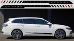 Premium Vinyl Sticker Compatible With VW PASSAT Unique Style Line Design