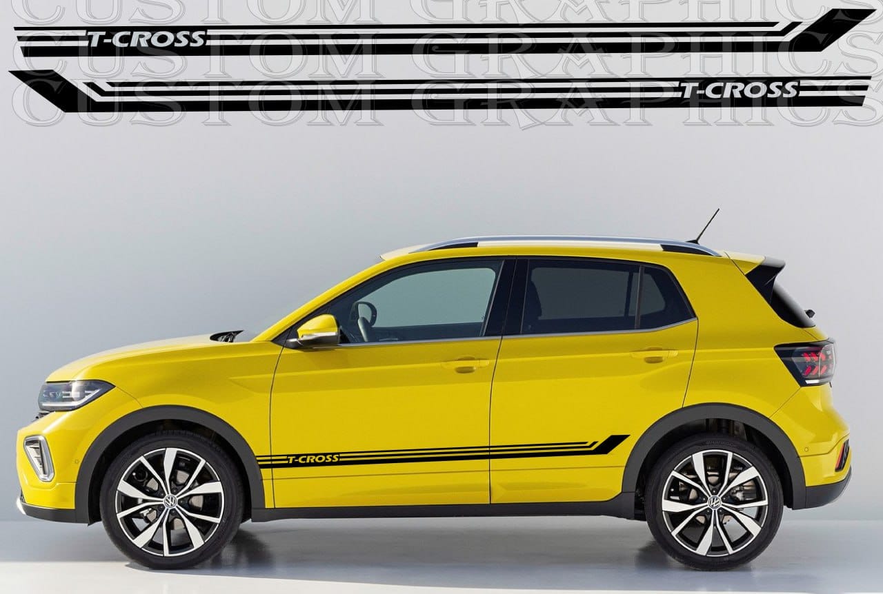 Autocollant Premium compatible avec le design de la ligne VW T-Cross
