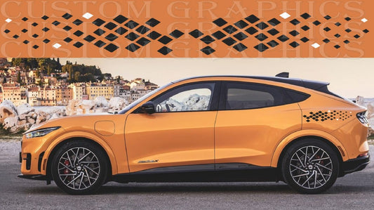 Premium Vinyl Sticker Compatible with Ford Mach E Style Tuning BBF