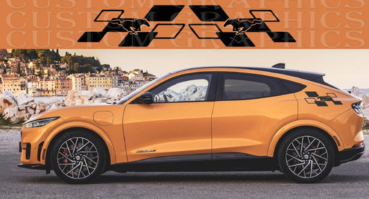 Premium Vinyl Sticker Compatible with Ford Mustang Mach E Style Tuning BBF Rear Style Design