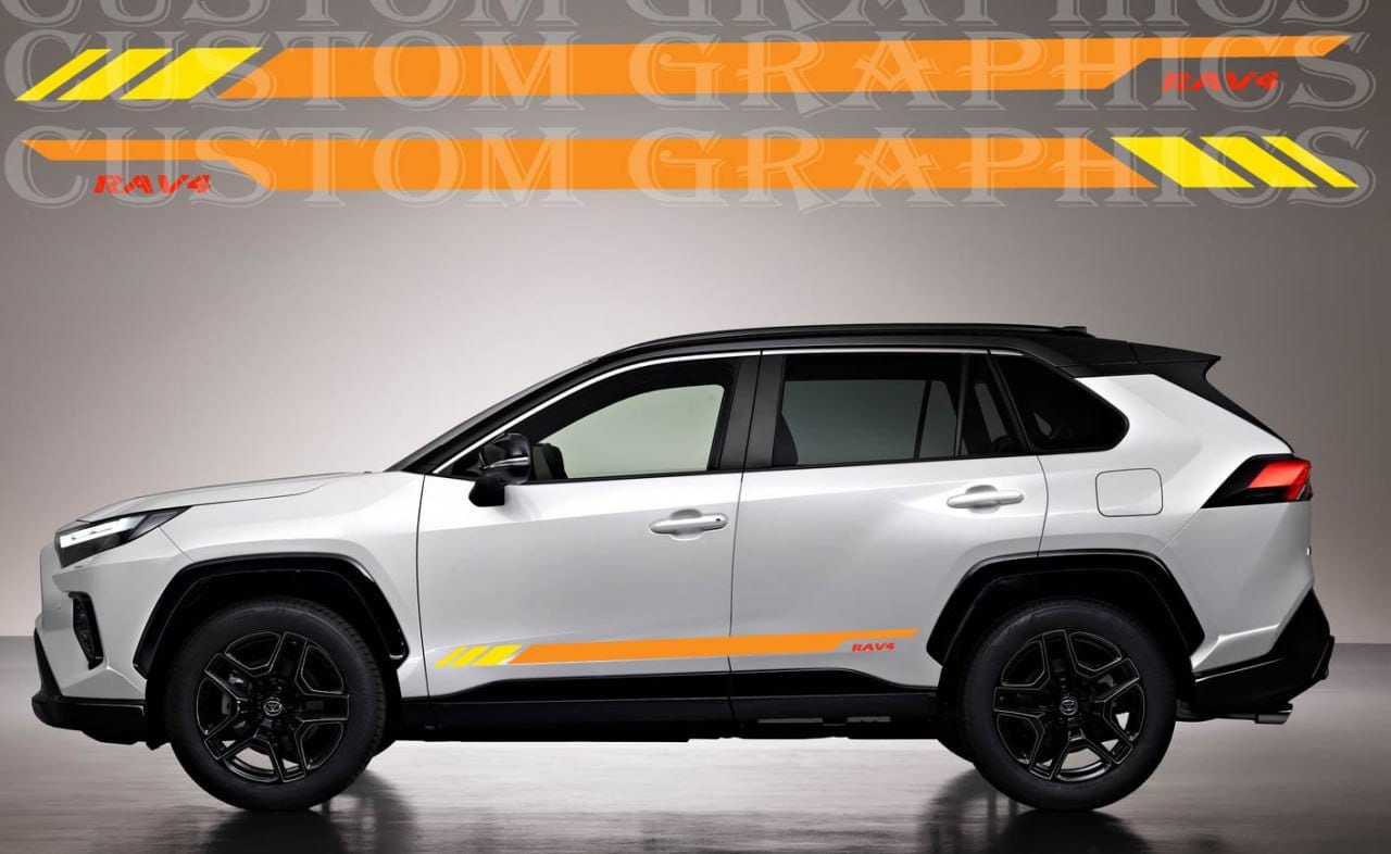 New Premium Vinyl Stickers Compatible With Toyota Rav4 Best Vintage Design