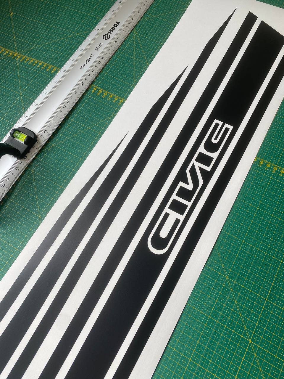 Classic Design Line Stickers Compatible With Honda Civic, All Models Size Sticker Street Auto Vinyl car stickers, 
Automotive decals, 
Custom car stickers, 
Car styling decals, 
Graphic car stickers,  
Decorative car decals