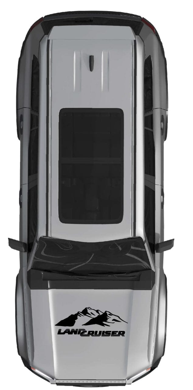 New Hood Sticker Compatible With Toyota Land Cruiser Mountain design
