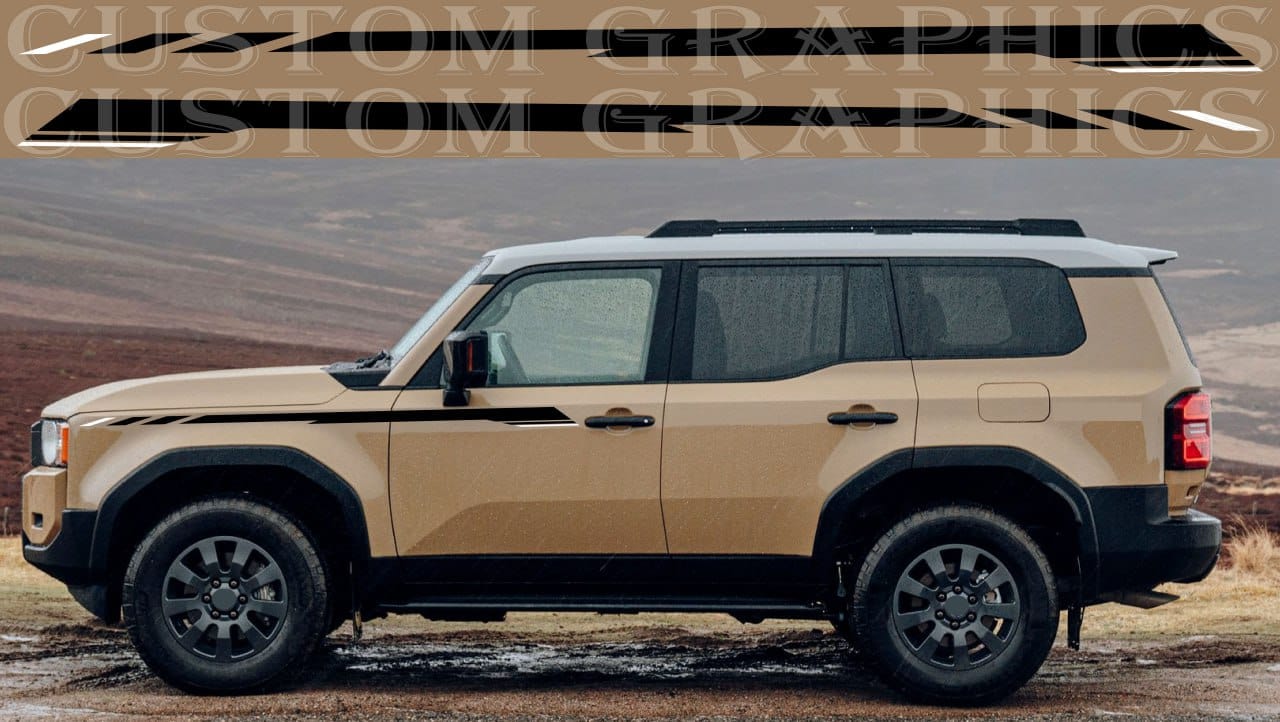 Premium Vinyl Sticker Compatible With Toyota Land Cruiser Worldwide Delivery