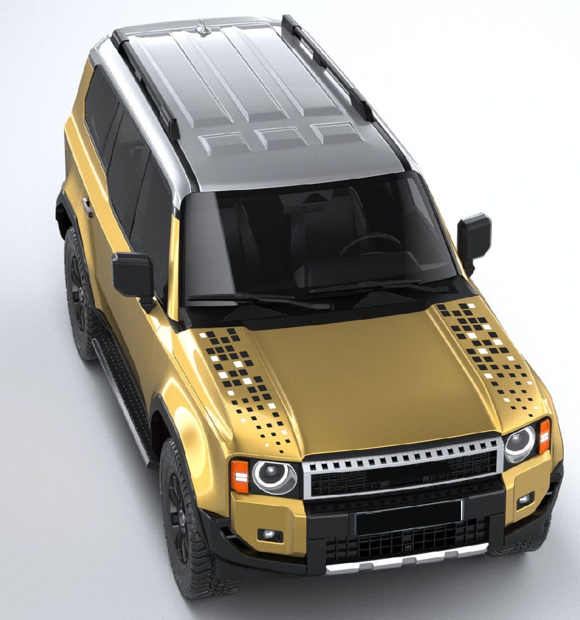 Premium Vinyl Sticker Compatible With Toyota Land Cruiser Hood Decals