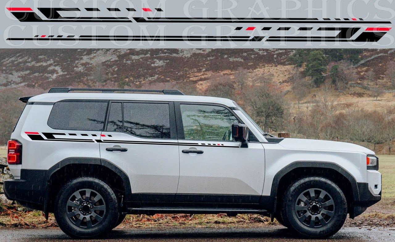 Premium Vinyl Sticker Compatible With Toyota Land Cruiser Easy Application