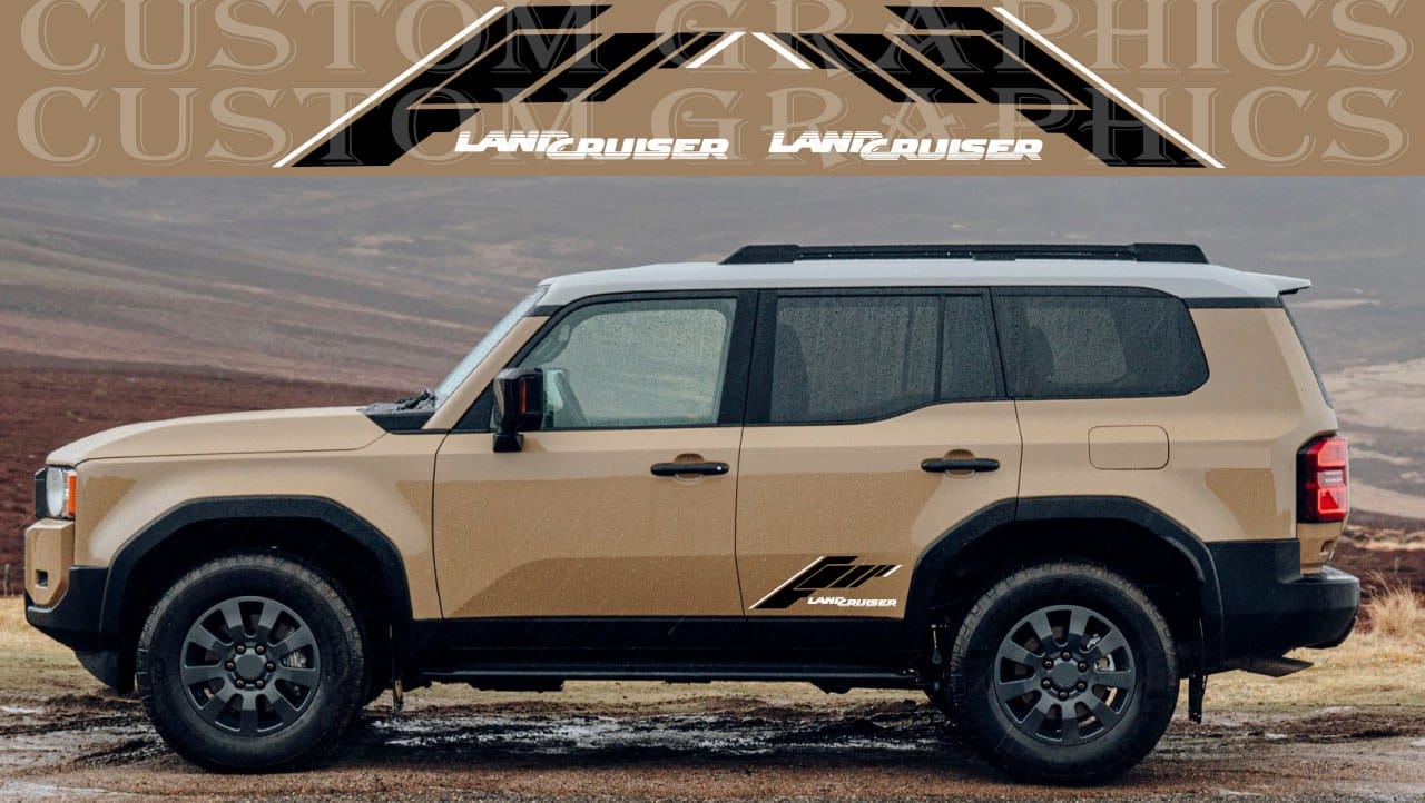 Premium Vinyl Sticker Compatible With Toyota Land Cruiser Automotive decals