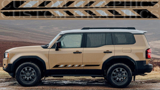 Premium Vinyl Sticker Compatible With Toyota Land Cruiser Personalized Design