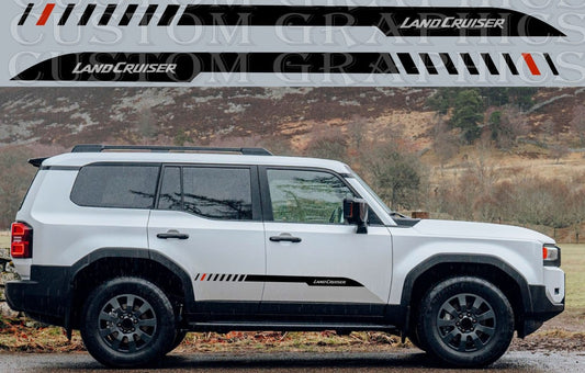 Premium Vinyl Sticker Compatible With Toyota Land Cruiser Decorative car decals