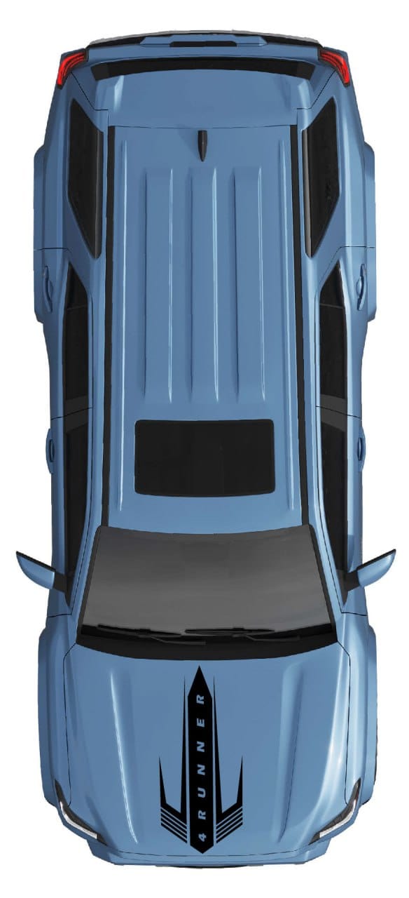 Premium Hood Sticker Compatible With Toyota 4Runner Warrior design