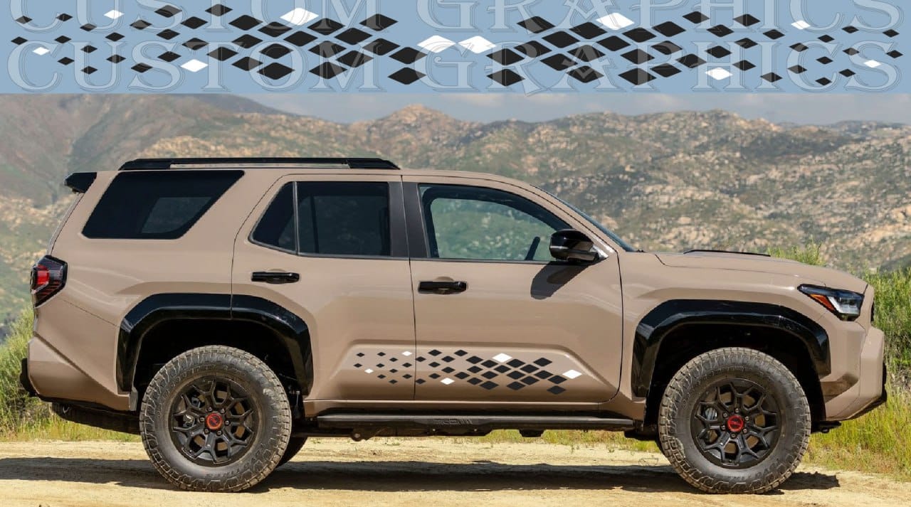 Premium Sticker Compatible With Toyota 4Runner Decorative car decals