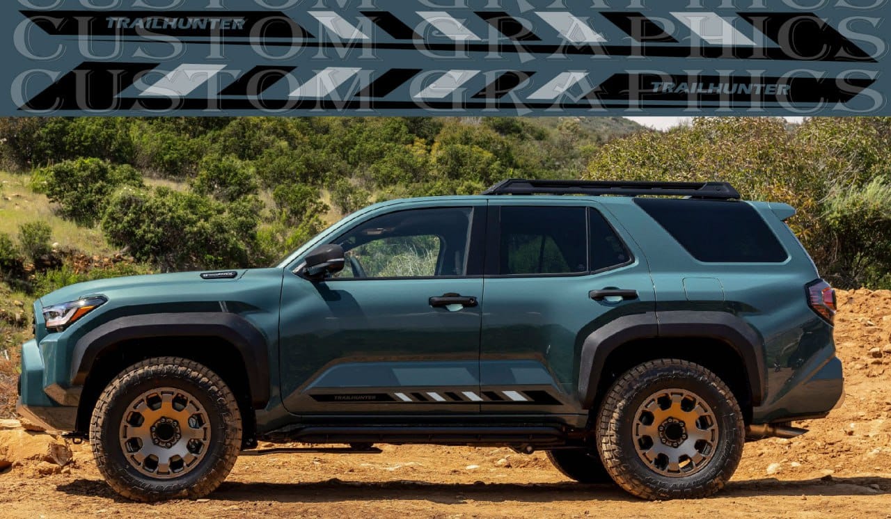 Premium Sticker Compatible With Toyota 4Runner Trailhunter Decorative car decals