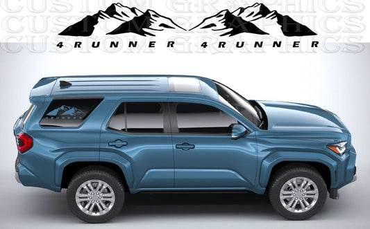 Premium window Sticker Compatible With Toyota 4Runner Mountain design