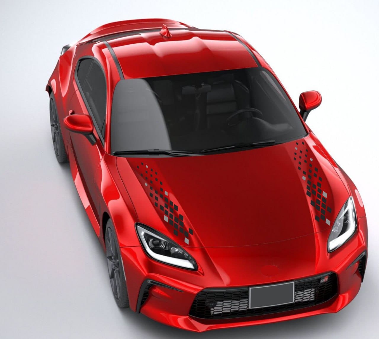 Premium Vinyl Sticker Compatible With Toyota GR 86 Sport Hood Design