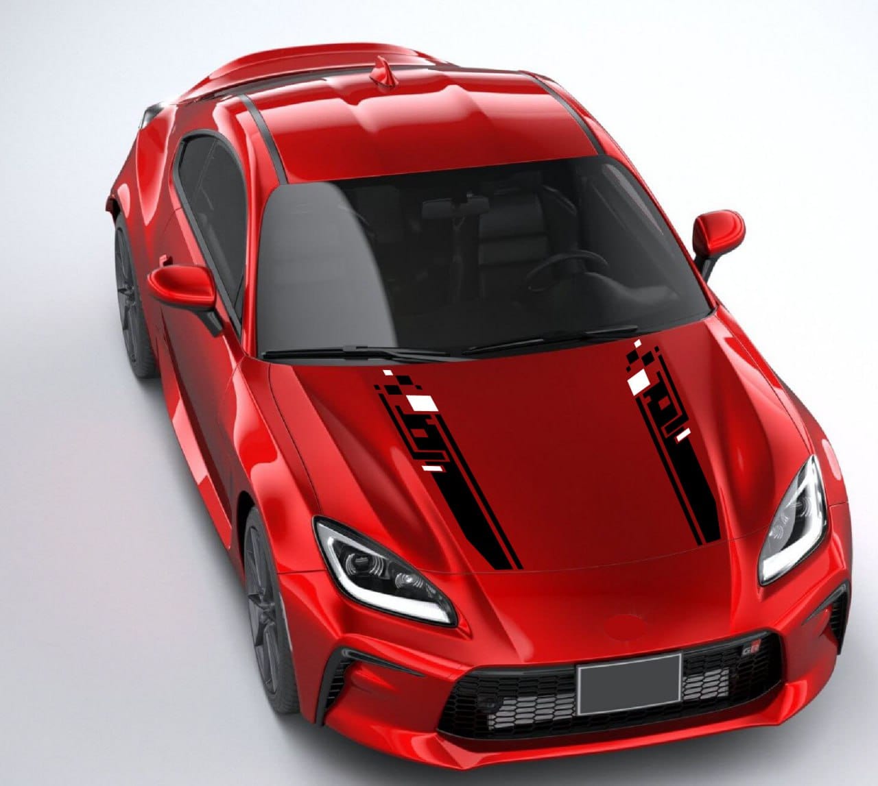 Premium Vinyl Sticker Compatible With Toyota GR 86 New Beautiful Hood Design 