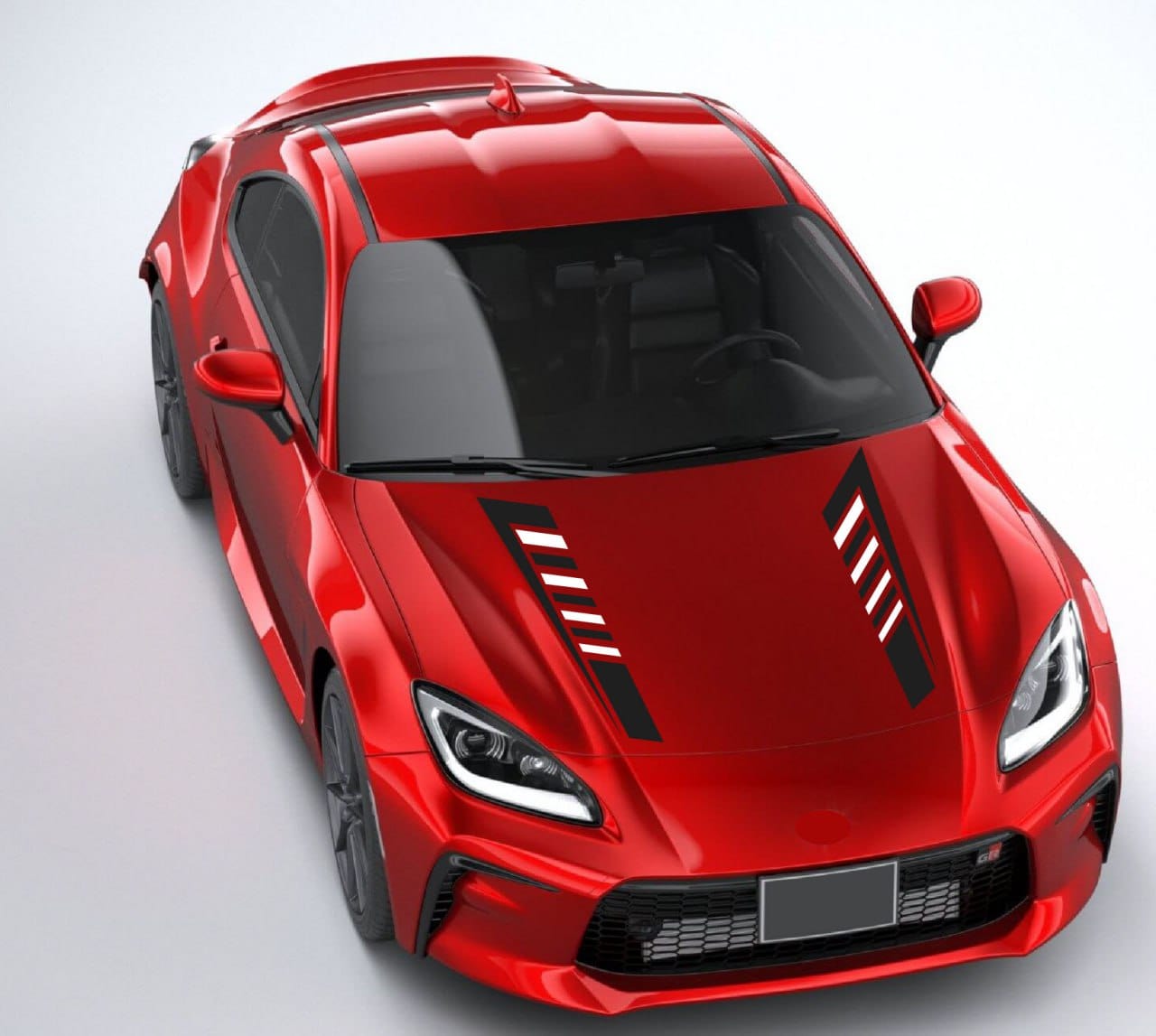 Premium Vinyl Sticker Compatible With Toyota GR 86 New Hood Design