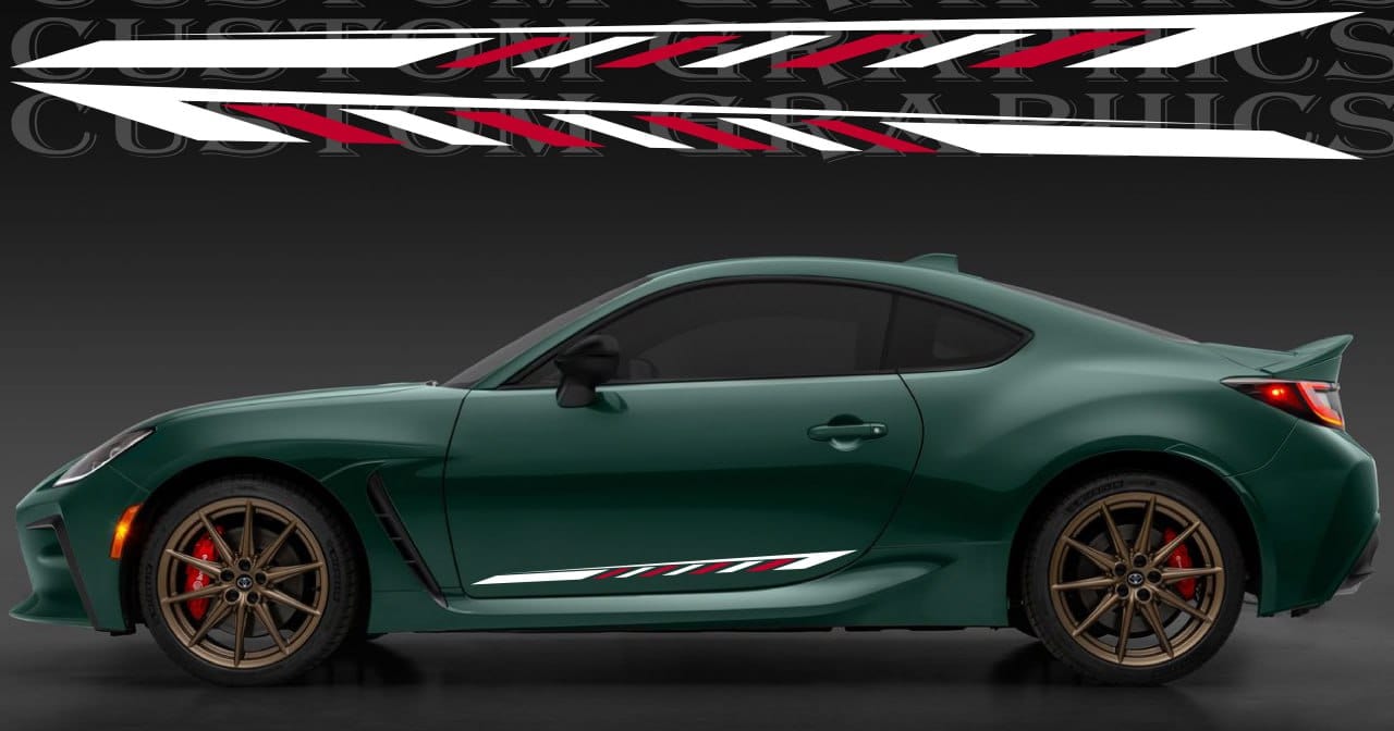 Premium Vinyl Sticker Compatible With Toyota GR 86 New Figure line Design