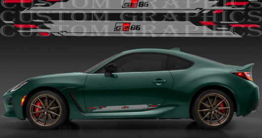 Premium Vinyl Sticker Compatible With Toyota GR 86 New Style Line Design