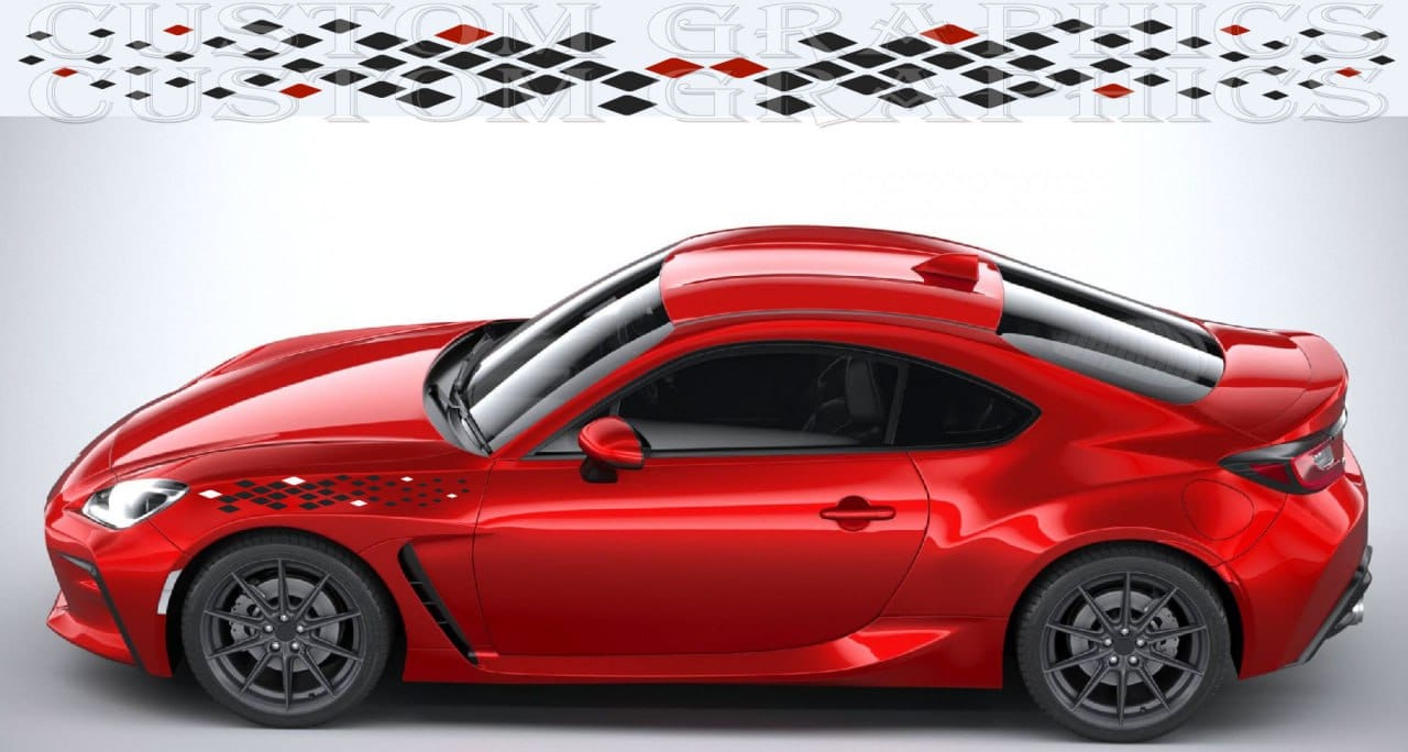 Premium Vinyl Sticker Compatible With Toyota GR 86 New Figure Style Design