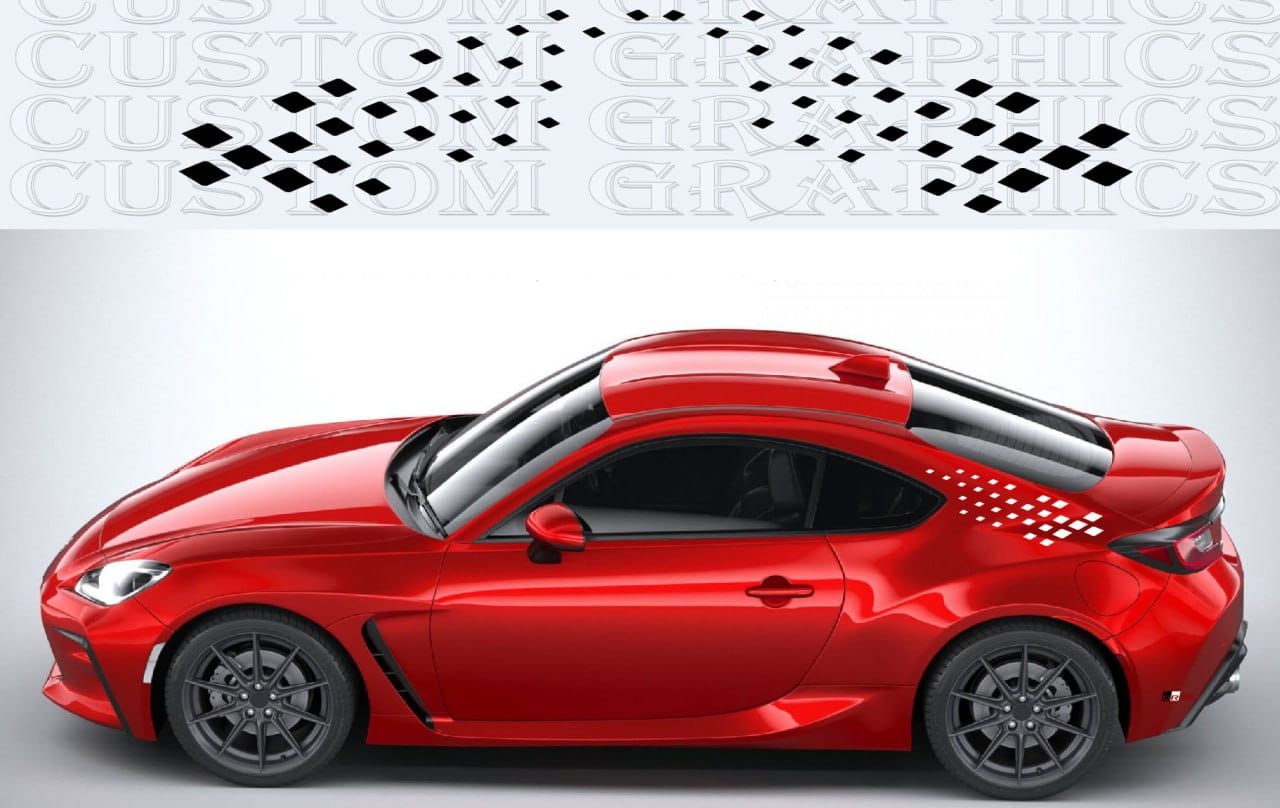 Premium Vinyl Sticker Compatible With Toyota GR 86 New Figure Design