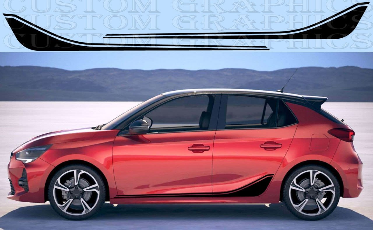 Premium Vinyl Stickers Compatible with Opel Corsa Unique Design Exclusive decals